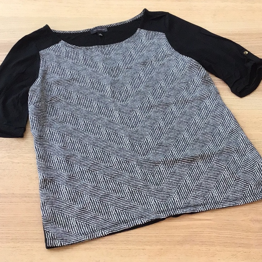The Limited b&w top